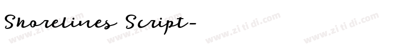 Shorelines Script字体转换 Shorelines Script字体转换